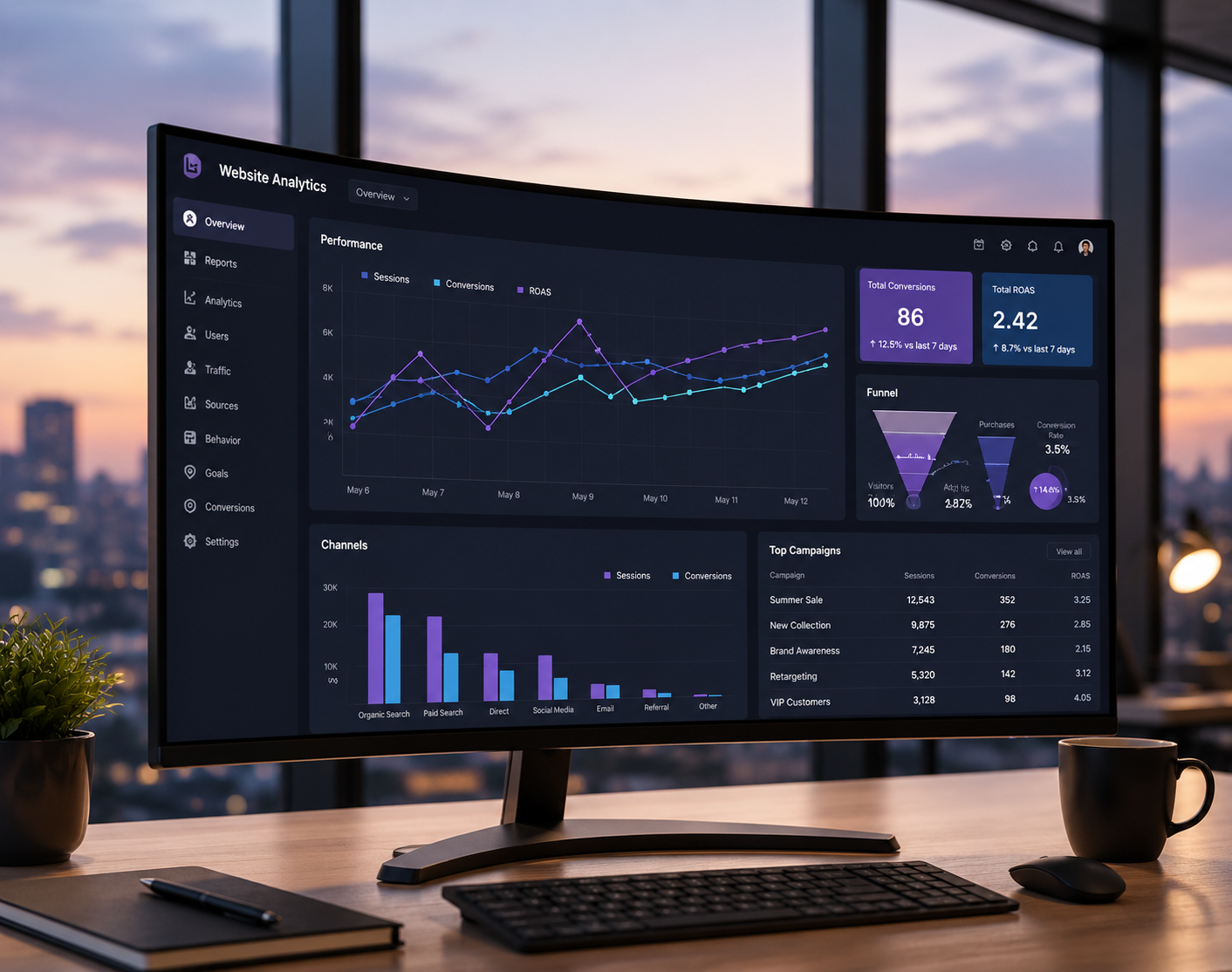 Website Analytics preview